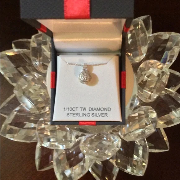 🆕DIAMOND NECKLACE-GENUINE-YOU ARE GOING TO LOVE. BRAND NEW. - Picture 3 of 3